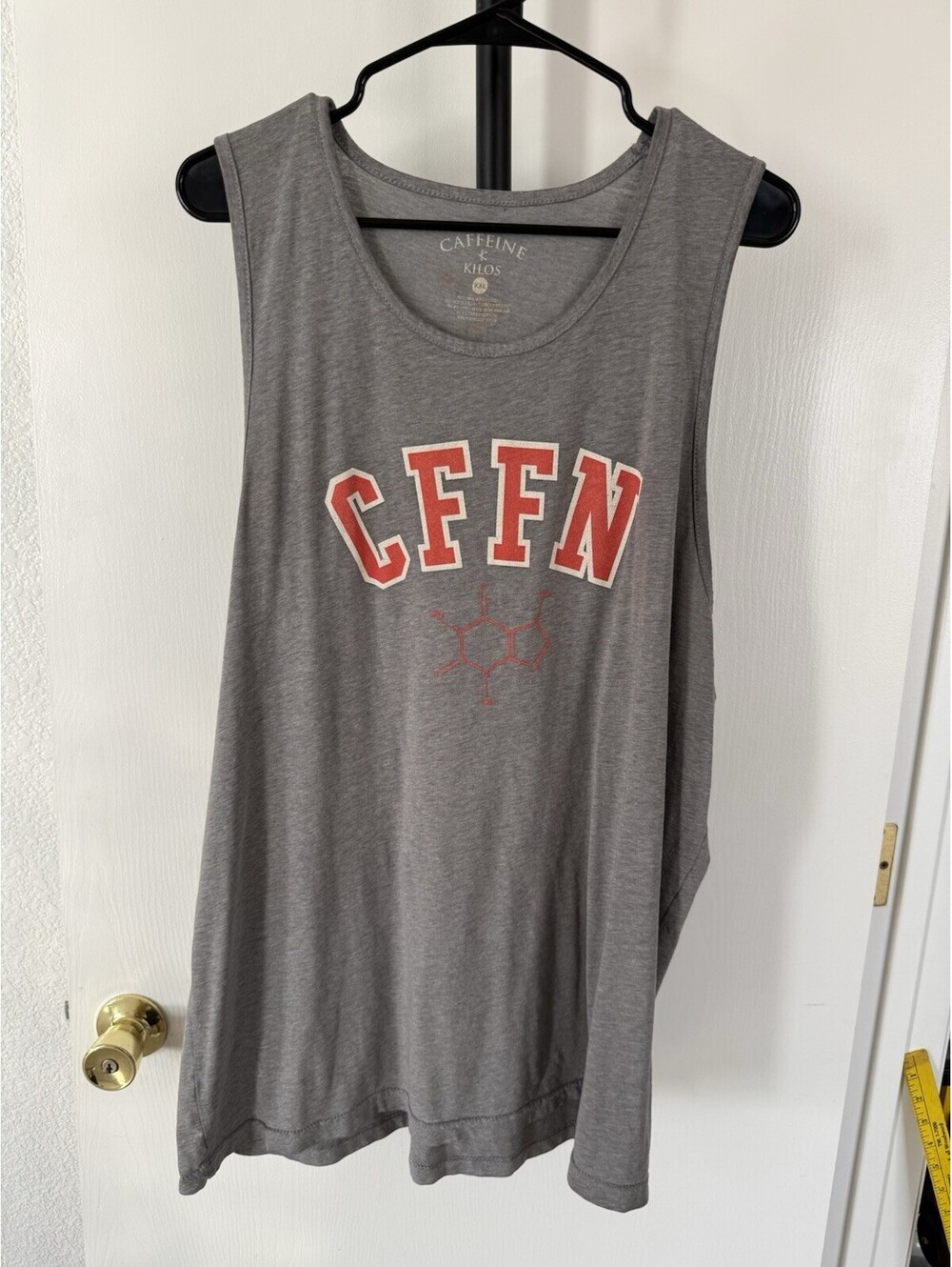 Caffeine & Kilos C&K CFFN Tank Top Men’s XXL Gray CrossFit Gym Weightlifting